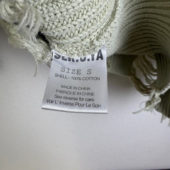 SER.O.YA Devlin Sweater Womens Small Sage Pullover Distressed Pullover Grunge * - Picture 11 of 11